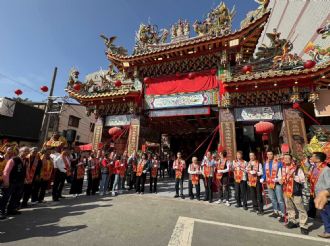 113年1月14日六興宮參加嘉邑聖興宮牌樓竣工揭匾大典